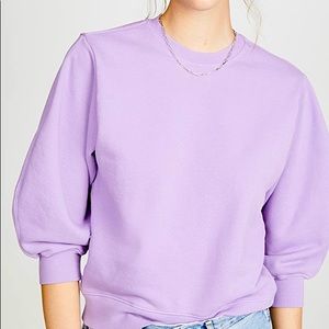 AGOLDE Thora balloon sleeve 3/4 sweatshirt